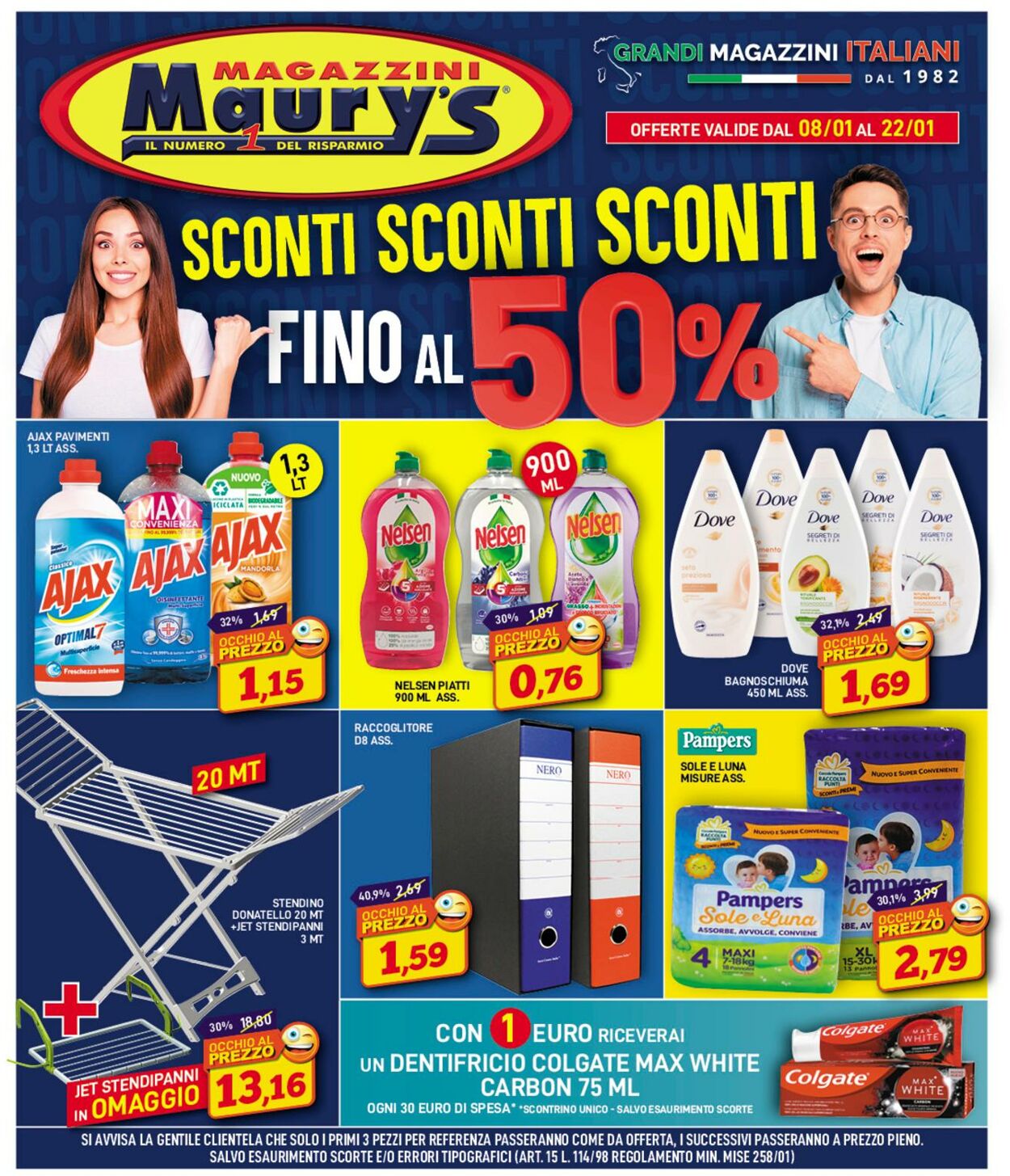 Maury S Volantino Promozionale Valido Da 08 01 A 22 01 Pagina N 1