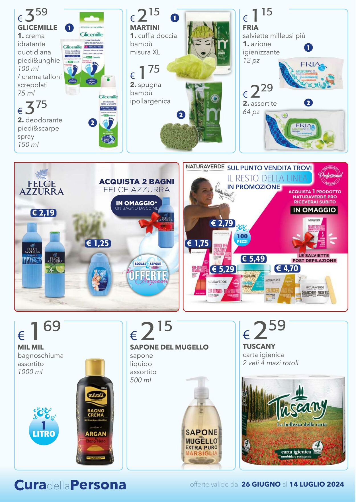 Volantino Acqua e sapone 26.06.2024 - 14.07.2024