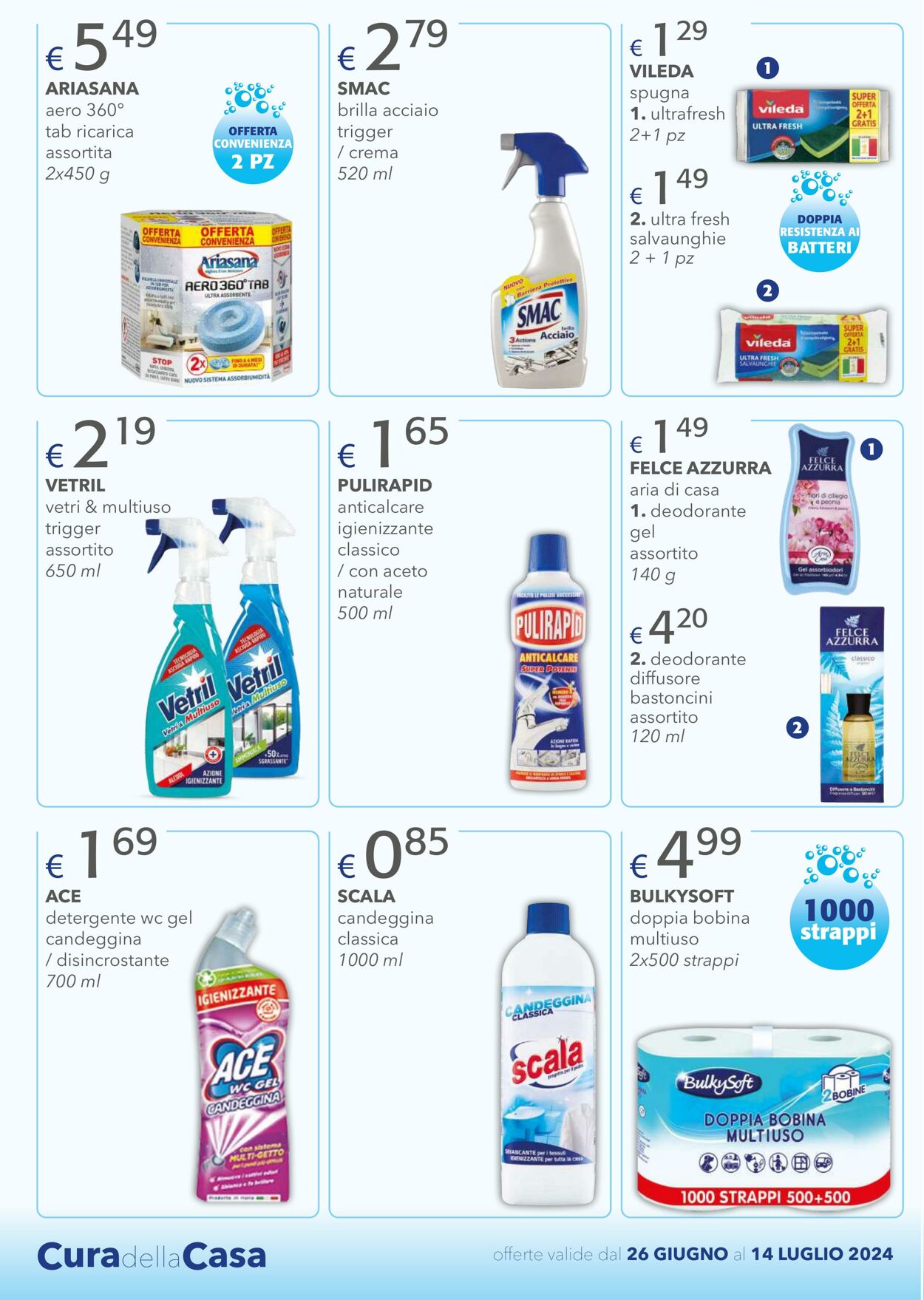 Volantino Acqua e sapone 26.06.2024 - 14.07.2024