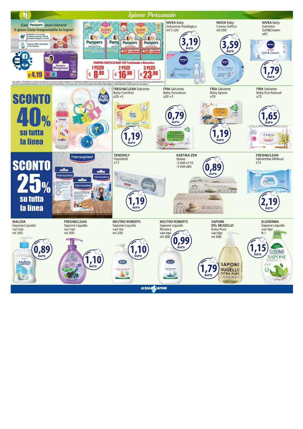 Volantino Acqua e sapone 16.02.2024 - 25.02.2024