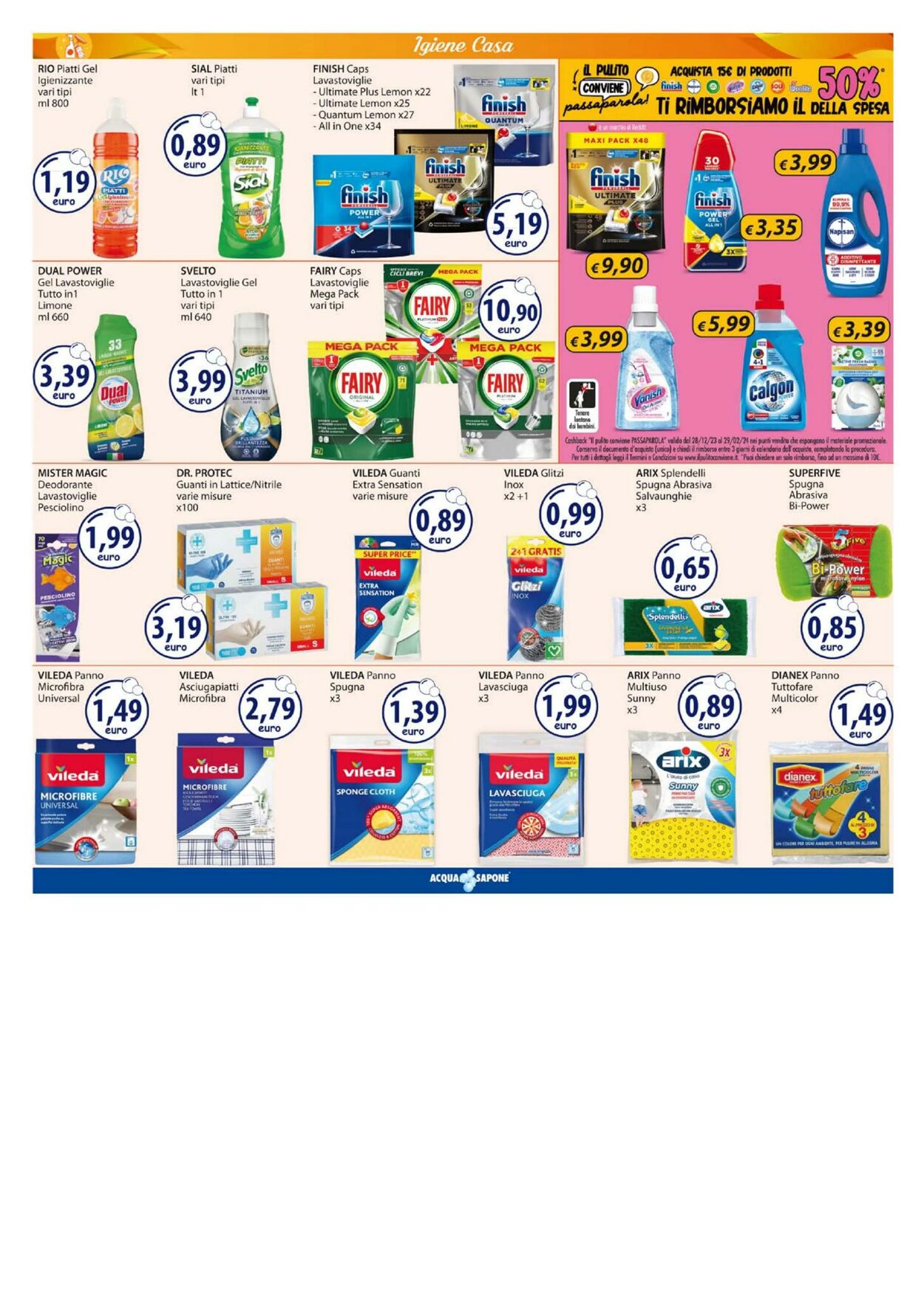 Volantino Acqua e sapone 16.02.2024 - 25.02.2024