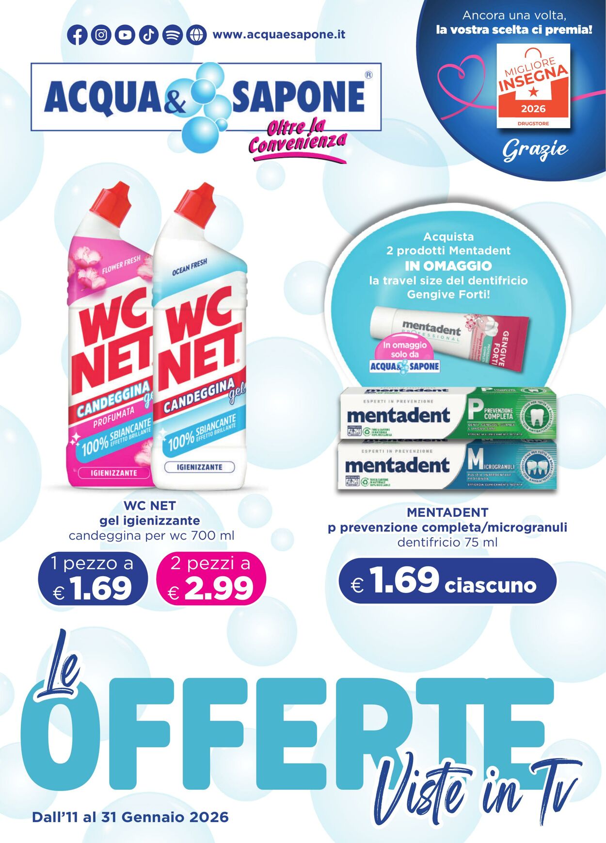 Volantino Acqua e sapone 11.01.2026 - 31.01.2026