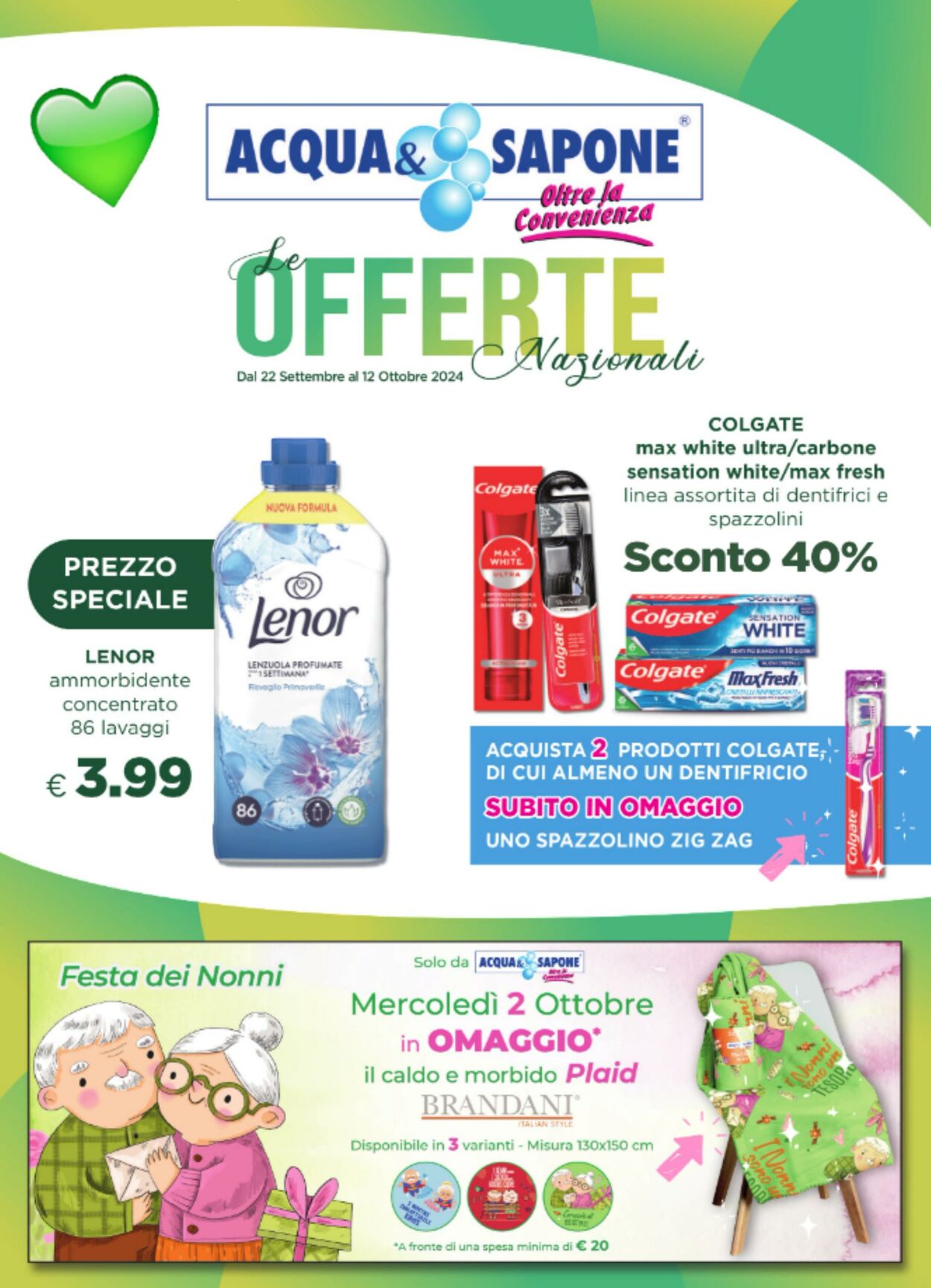 Volantino Acqua e sapone 22.09.2024 - 12.10.2024