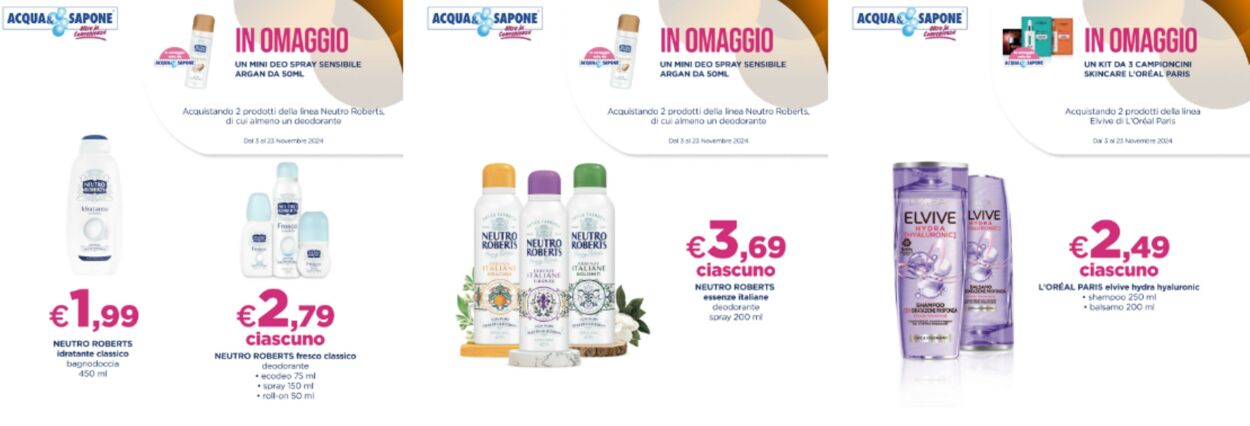 Volantino Acqua e sapone 05.11.2024 - 19.11.2024