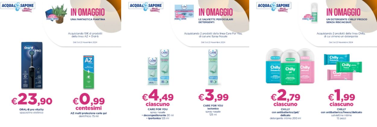 Volantino Acqua e sapone 05.11.2024 - 19.11.2024