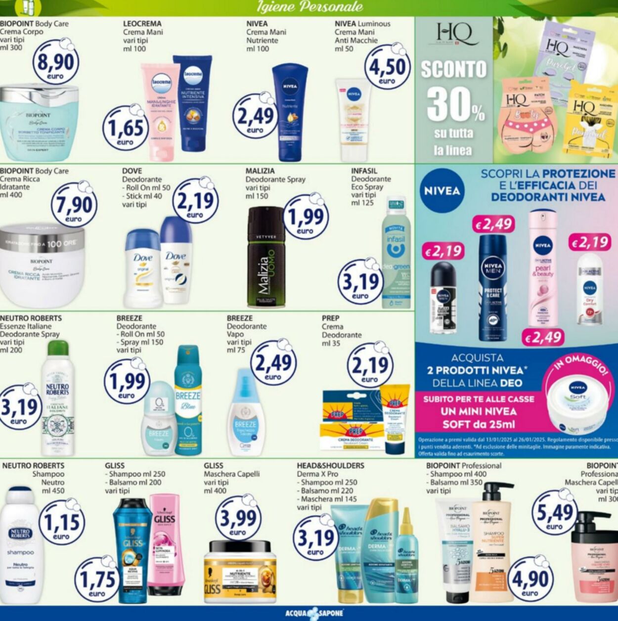 Volantino Acqua e sapone 27.01.2025 - 09.02.2025