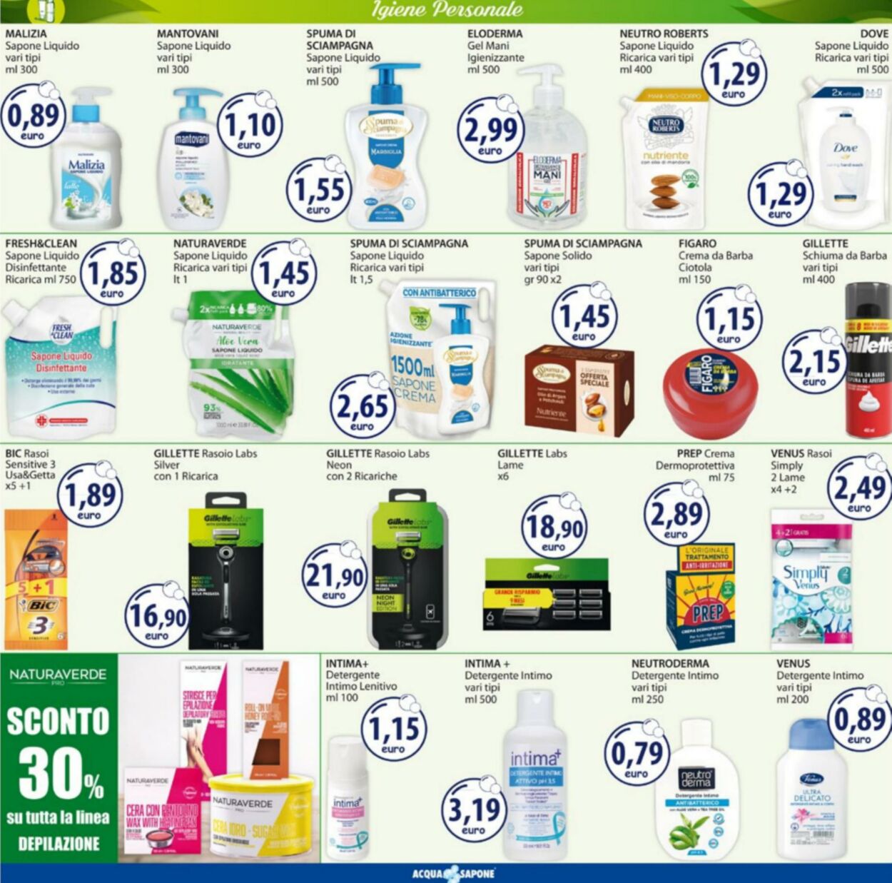 Volantino Acqua e sapone 27.01.2025 - 09.02.2025