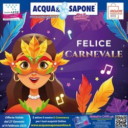 Volantino Acqua e sapone 27.01.2025 - 09.02.2025