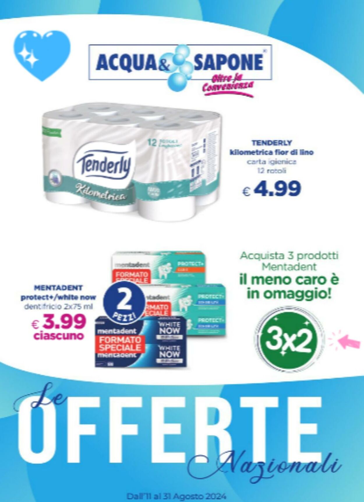 Volantino Acqua e sapone 11.08.2024 - 31.08.2024