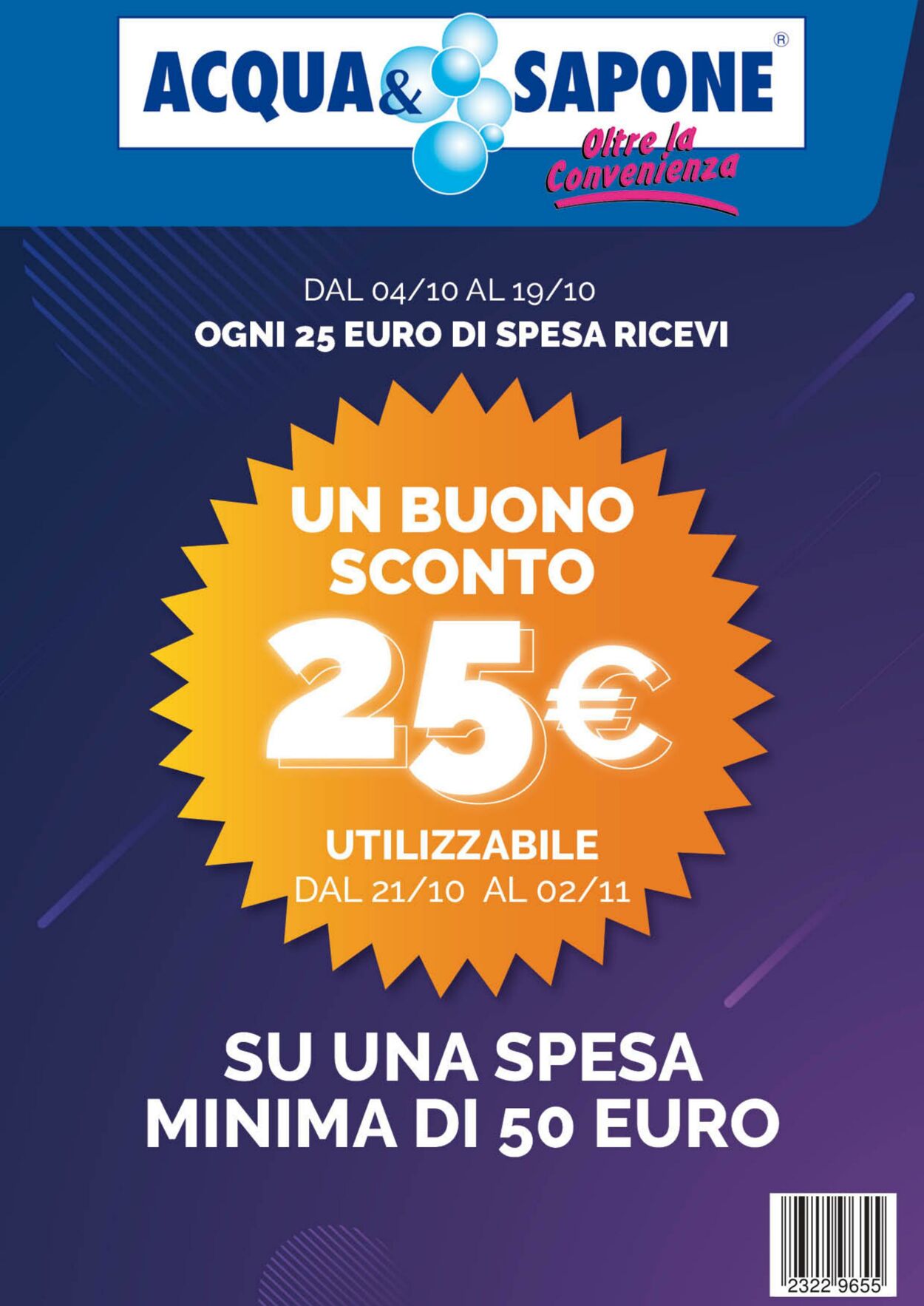 Volantino Acqua e sapone 05.10.2024 - 02.11.2024