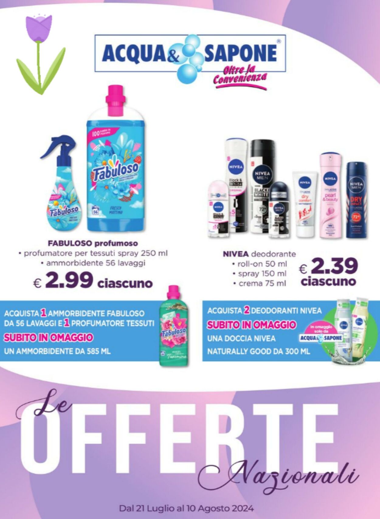 Volantino Acqua e sapone 21.07.2024 - 10.08.2024