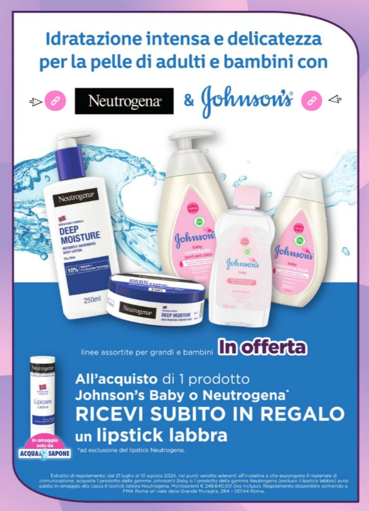 Volantino Acqua e sapone 21.07.2024 - 10.08.2024