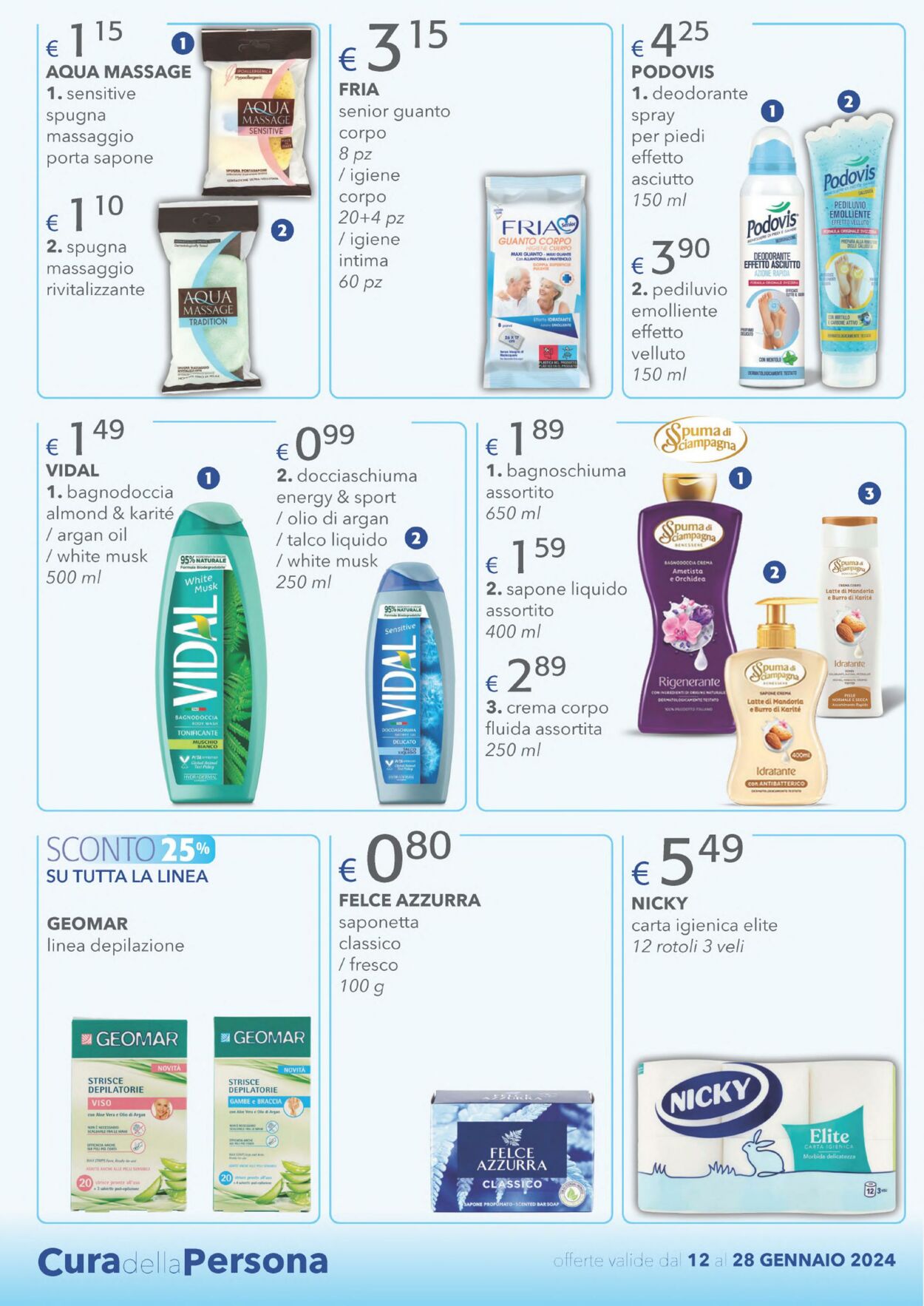 Volantino Acqua e sapone 12.01.2024 - 28.01.2024