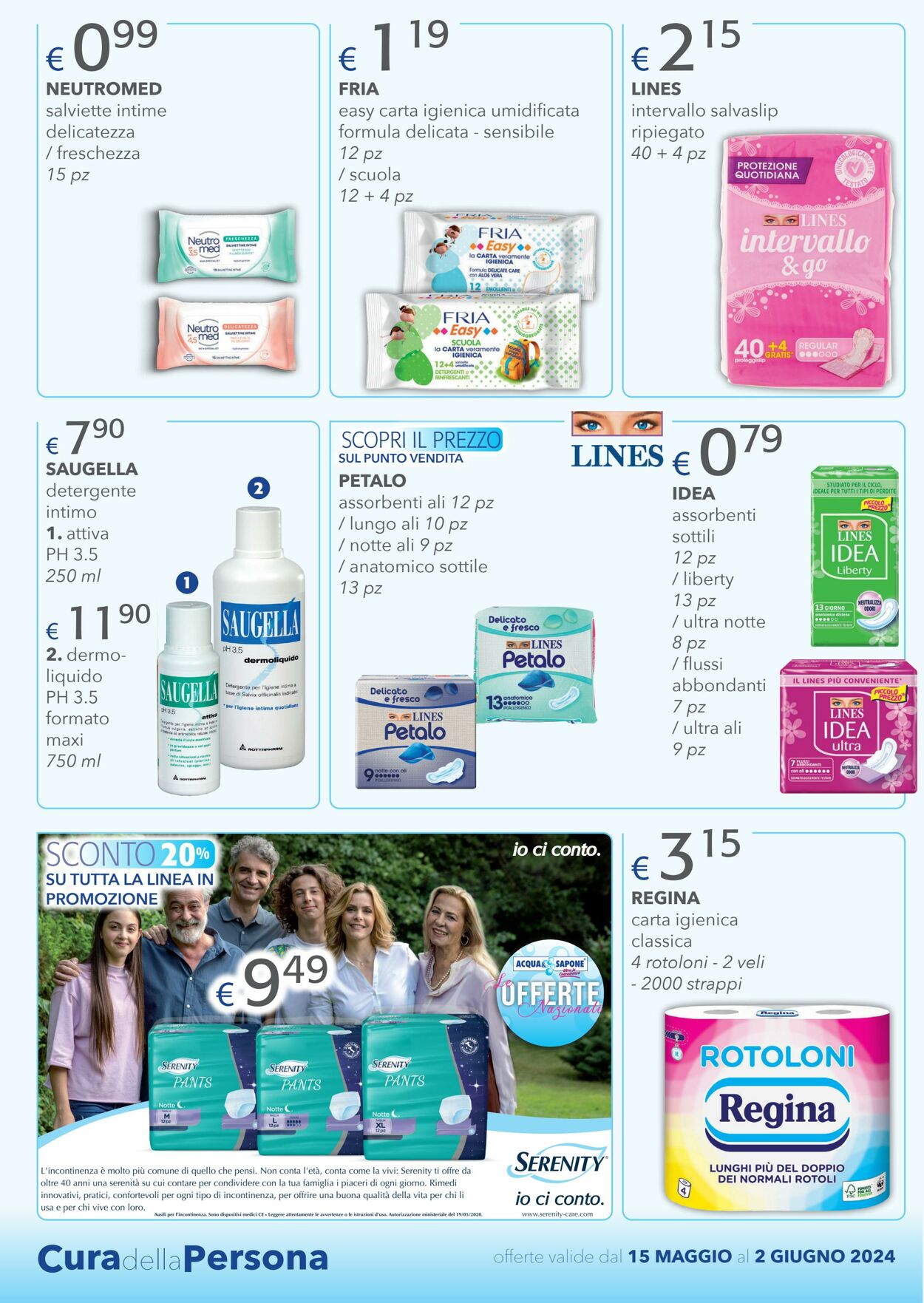 Volantino Acqua e sapone 15.05.2024 - 02.06.2024