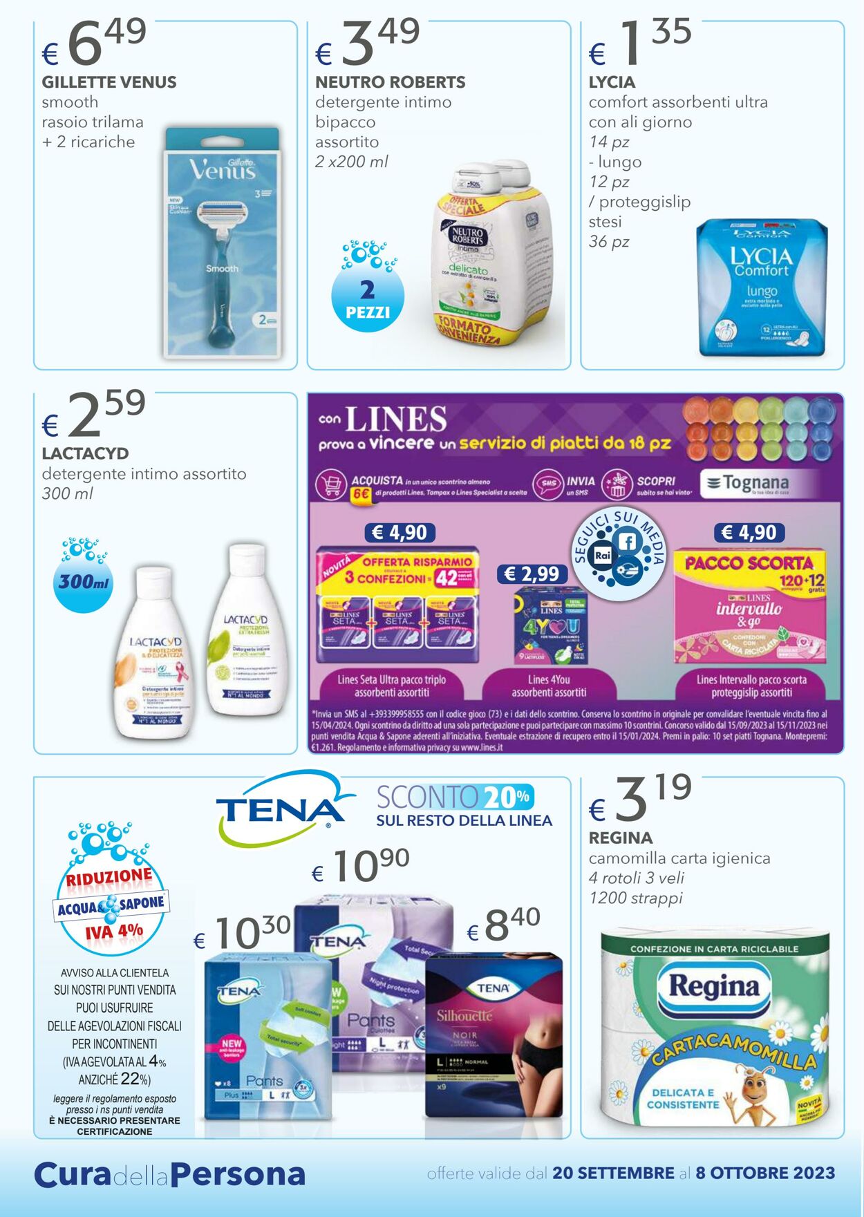 Volantino Acqua e sapone 20.09.2023 - 08.11.2023