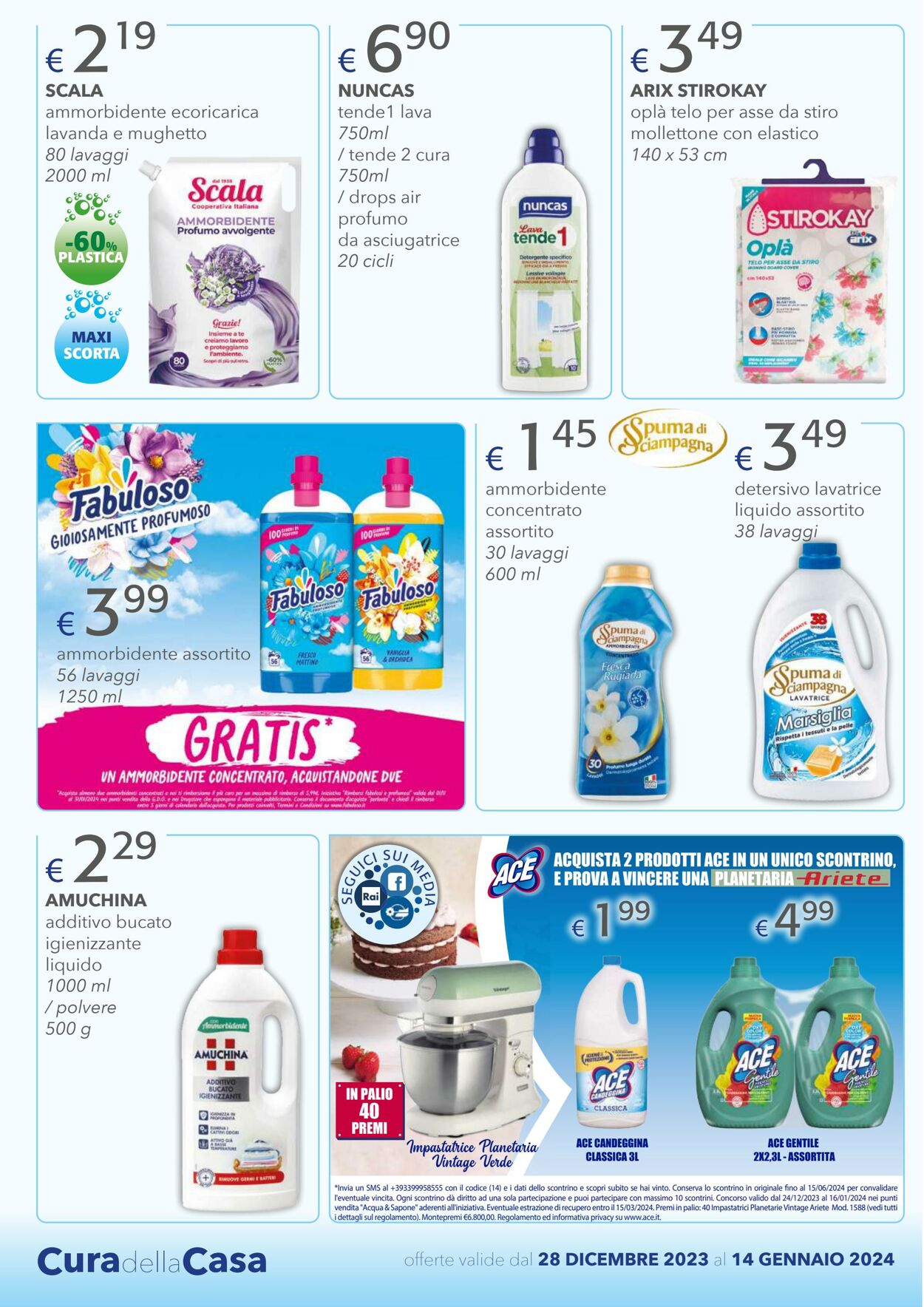 Volantino Acqua e sapone 28.12.2023 - 14.01.2024