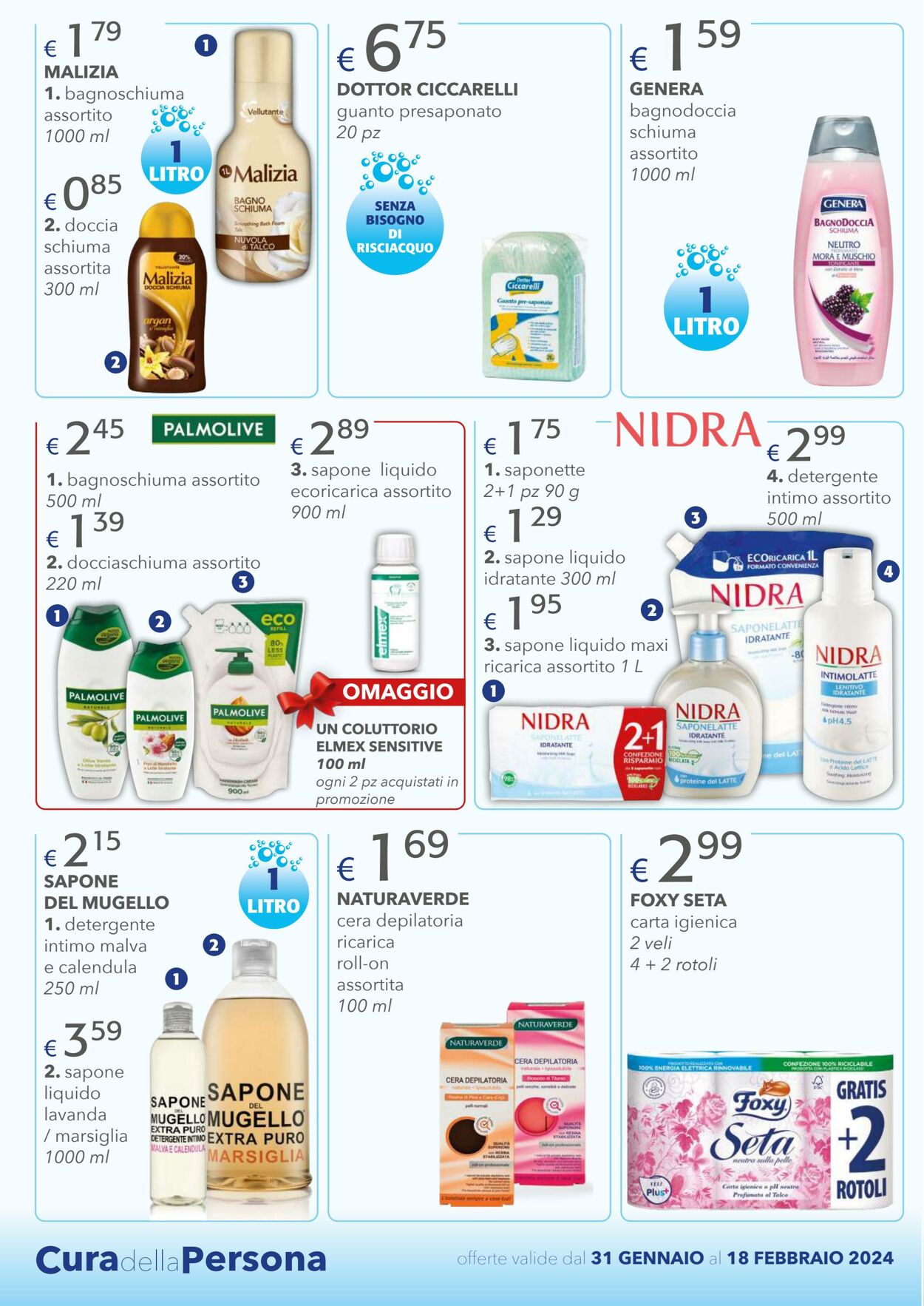 Volantino Acqua e sapone 31.01.2024 - 18.02.2024