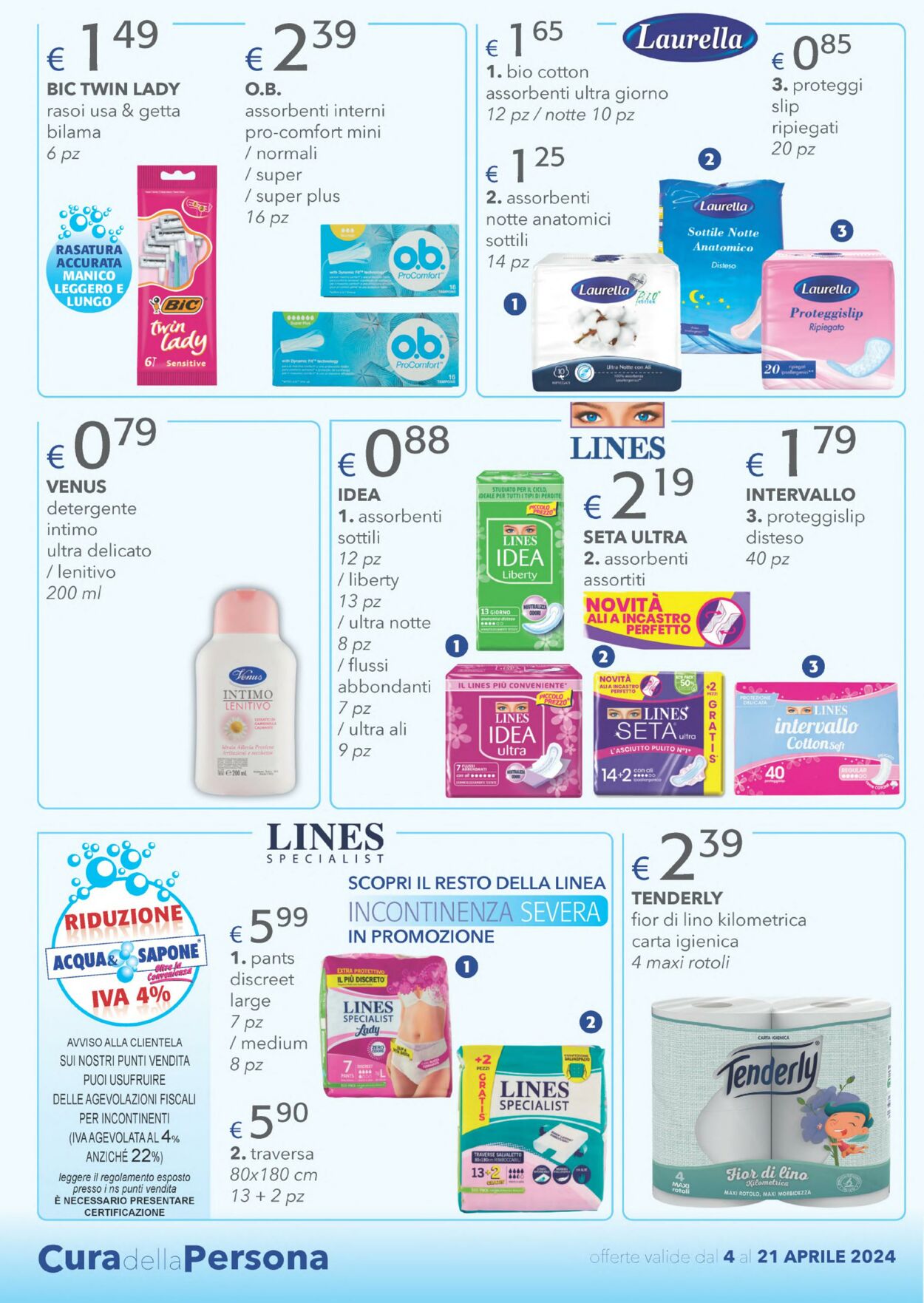 Volantino Acqua e sapone 04.04.2024 - 21.04.2024