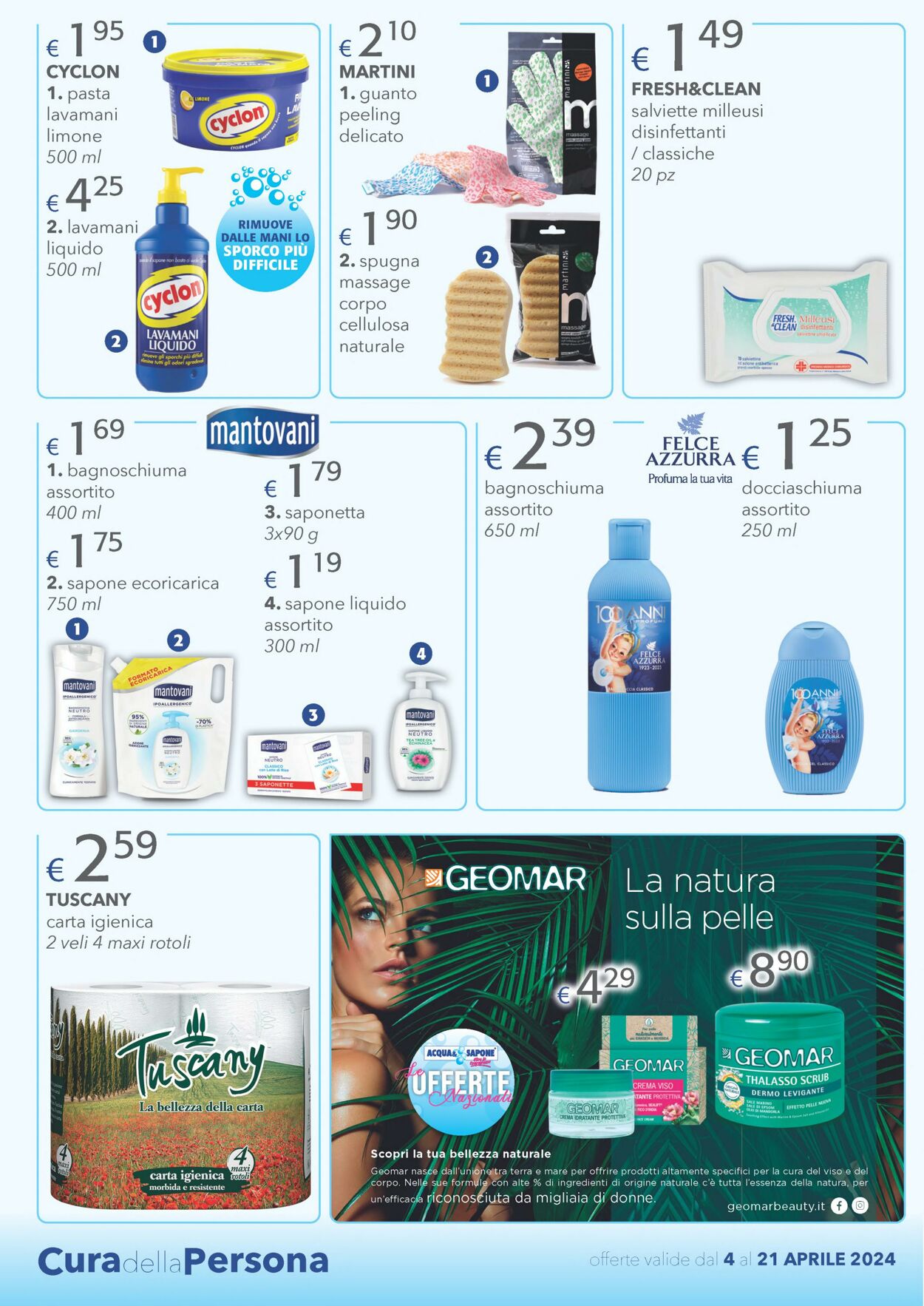 Volantino Acqua e sapone 04.04.2024 - 21.04.2024