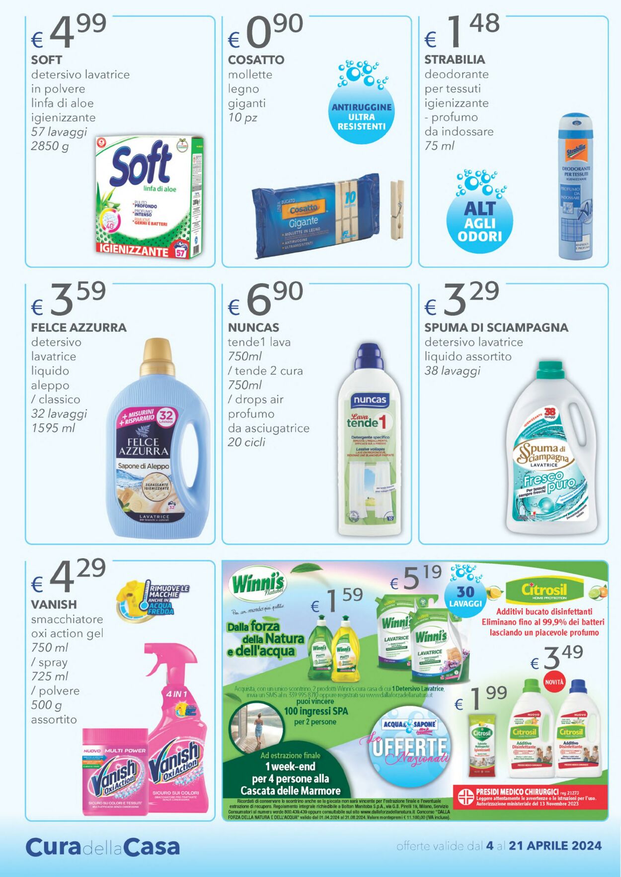 Volantino Acqua e sapone 04.04.2024 - 21.04.2024