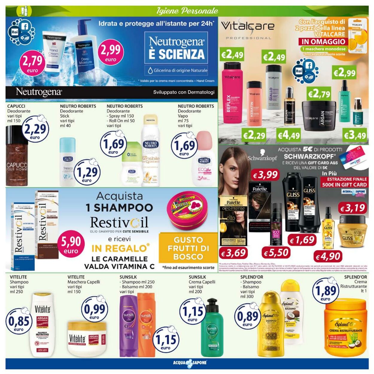 Volantino Acqua e sapone 02.01.2022 - 15.01.2022