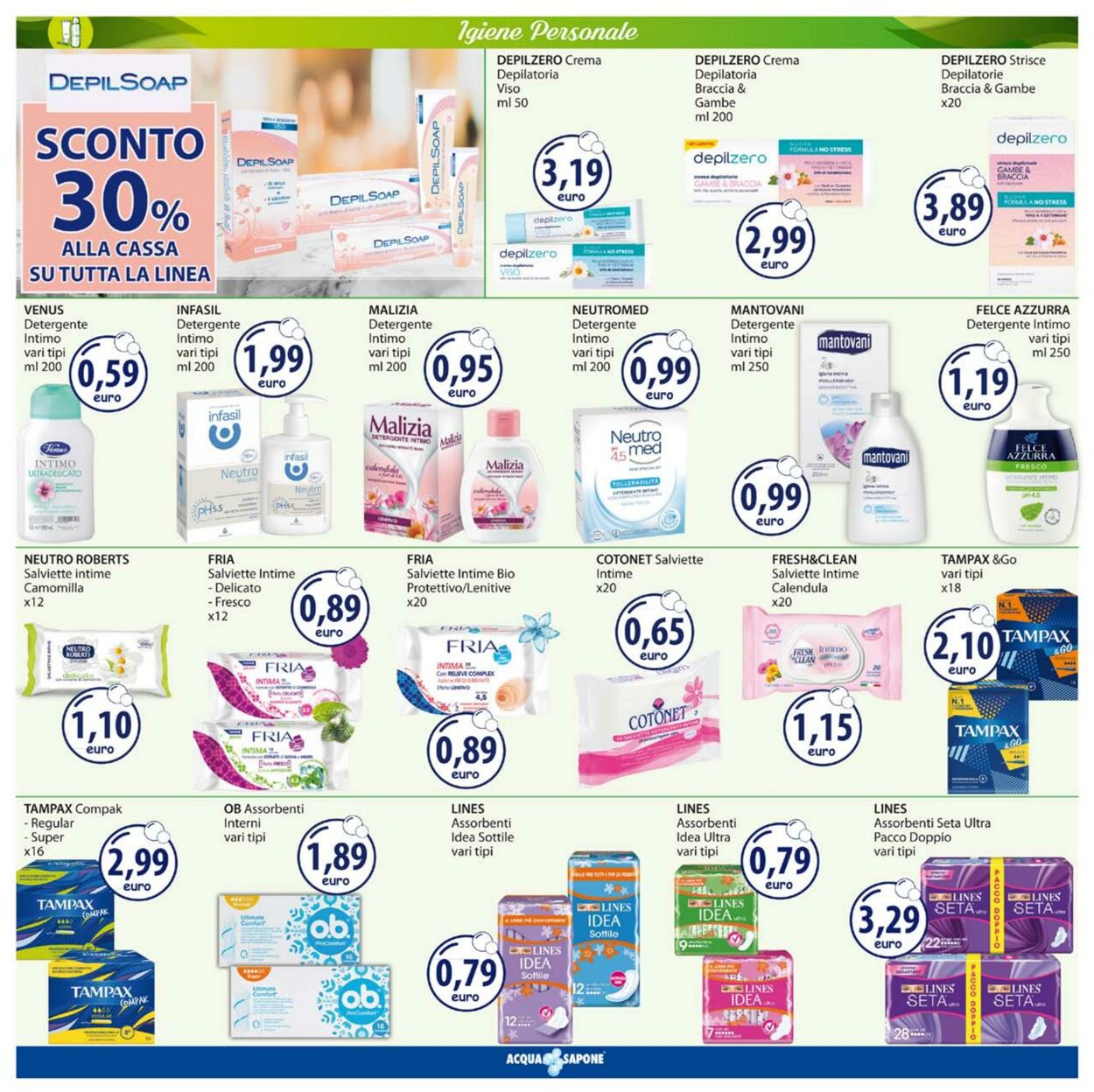 Volantino Acqua e sapone 02.01.2022 - 15.01.2022