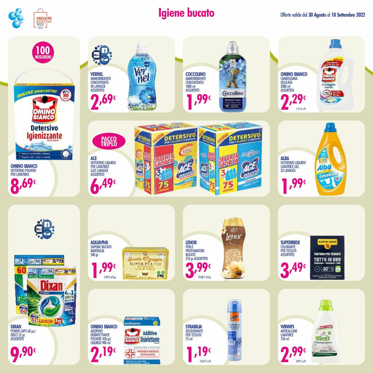 Volantino Acqua e sapone 30.08.2022 - 18.09.2022