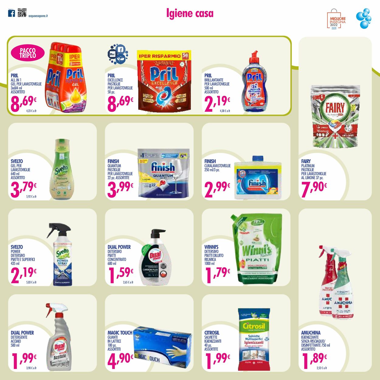 Volantino Acqua e sapone 30.08.2022 - 18.09.2022