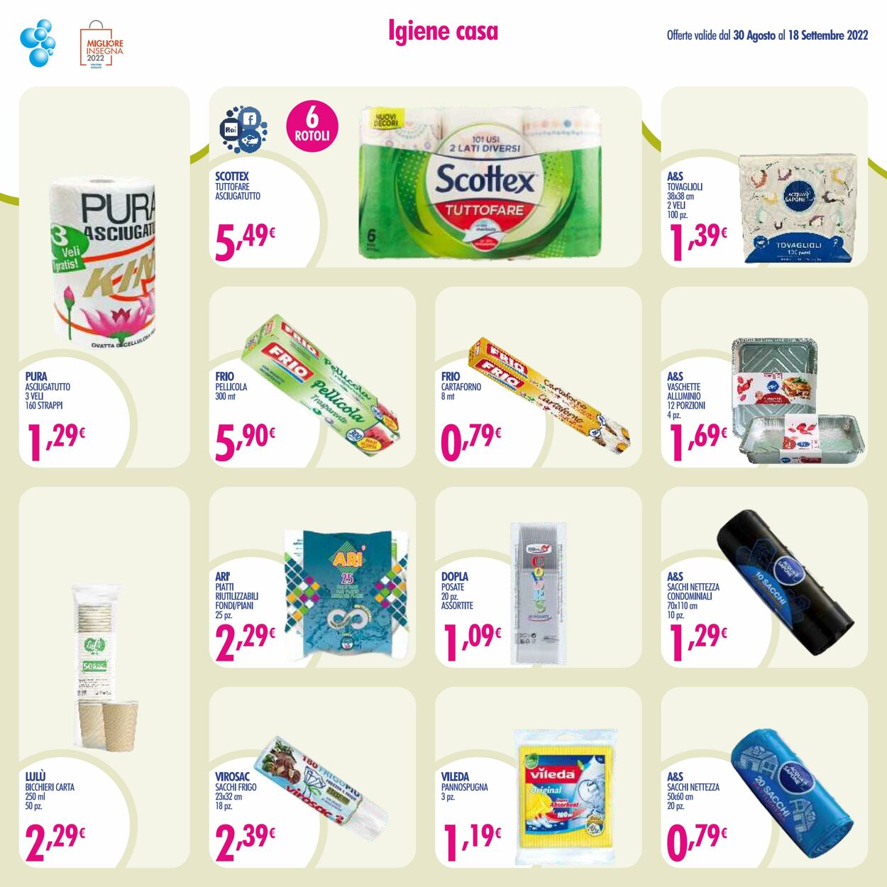 Volantino Acqua e sapone 30.08.2022 - 18.09.2022