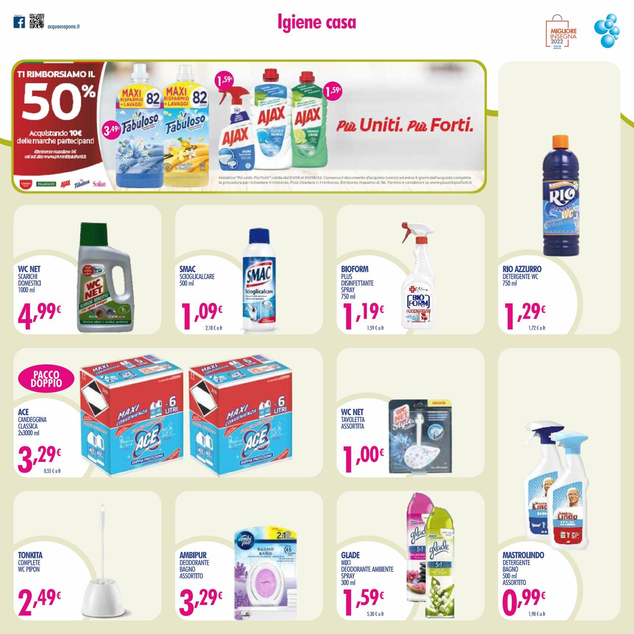 Volantino Acqua e sapone 30.08.2022 - 18.09.2022