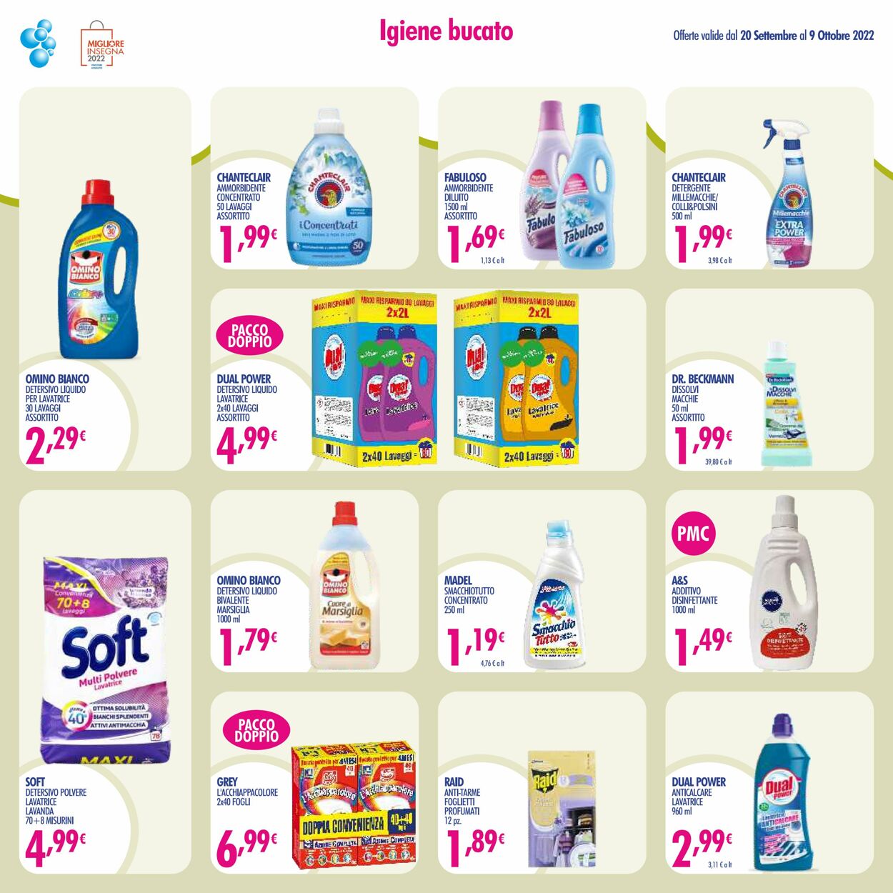 Volantino Acqua e sapone 20.09.2022 - 09.10.2022