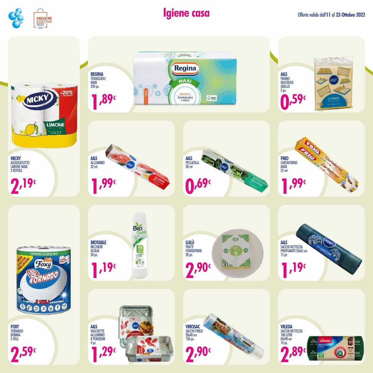 Volantino Acqua e sapone 11.10.2022 - 23.10.2022