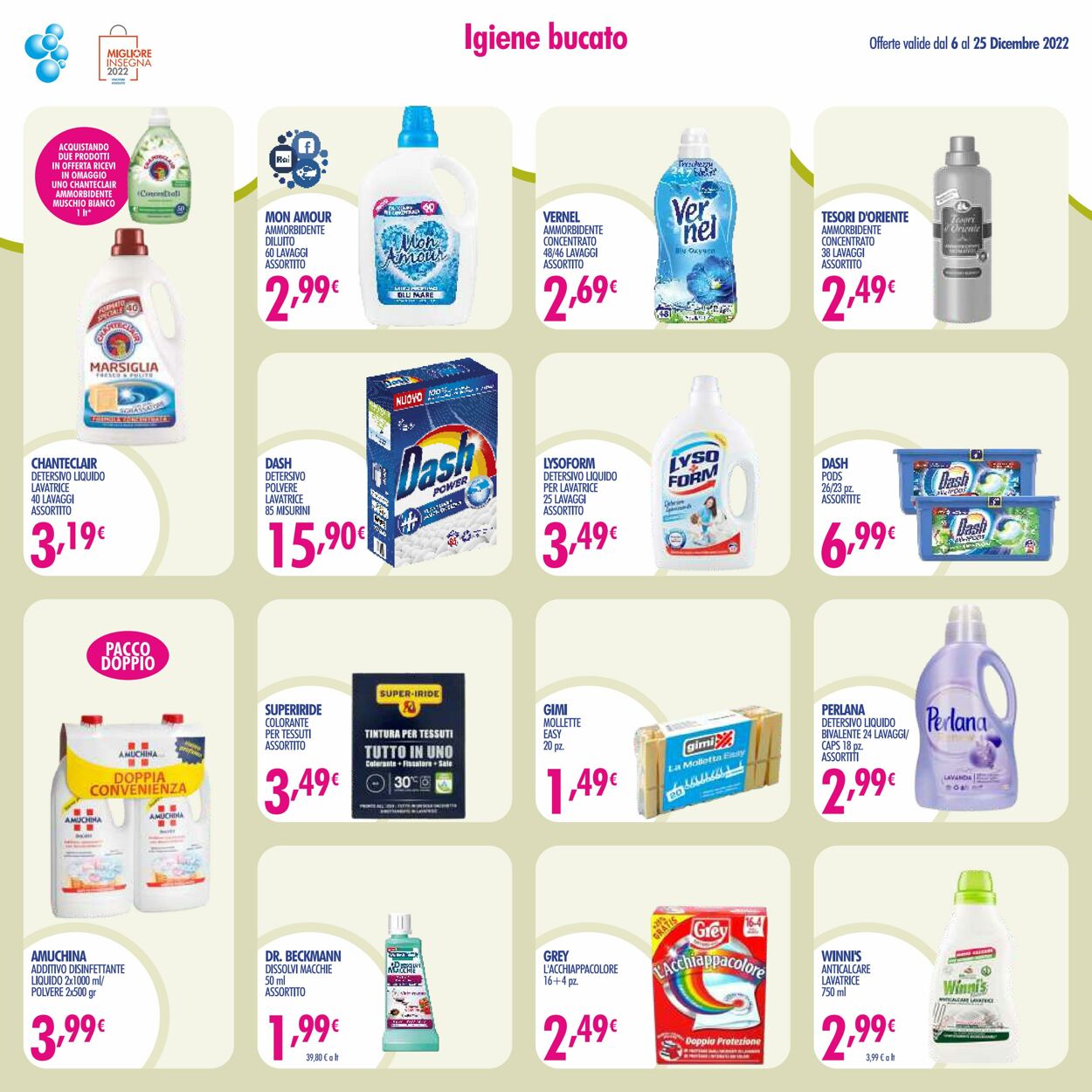 Volantino Acqua e sapone 06.12.2022 - 25.12.2022