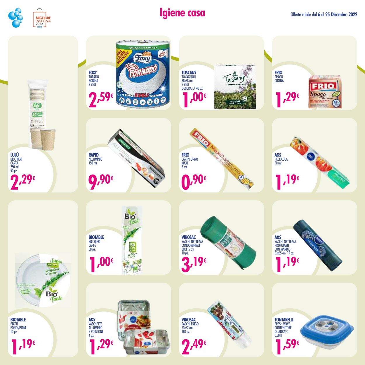 Volantino Acqua e sapone 06.12.2022 - 25.12.2022