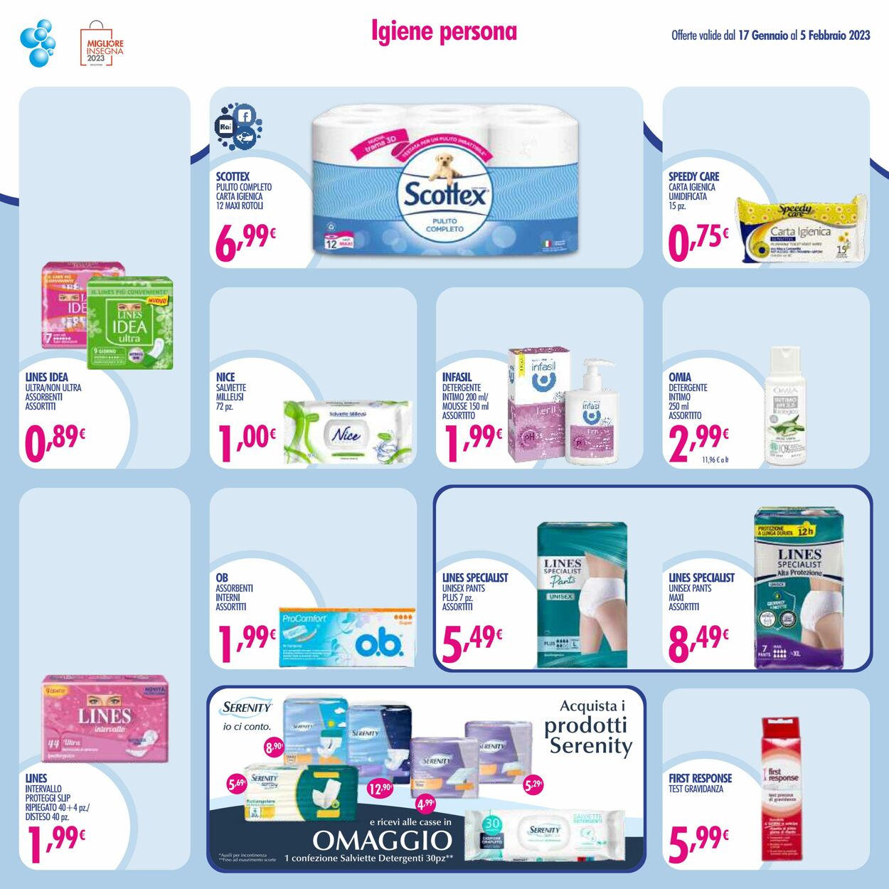 Volantino Acqua e sapone 17.01.2023 - 05.02.2023