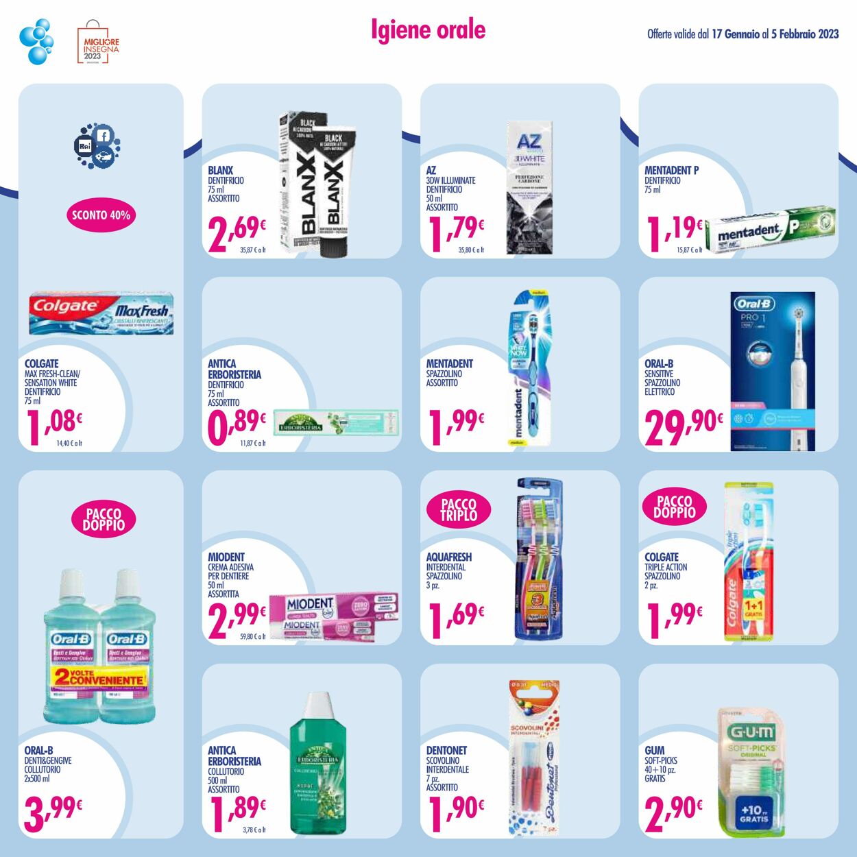 Volantino Acqua e sapone 17.01.2023 - 05.02.2023