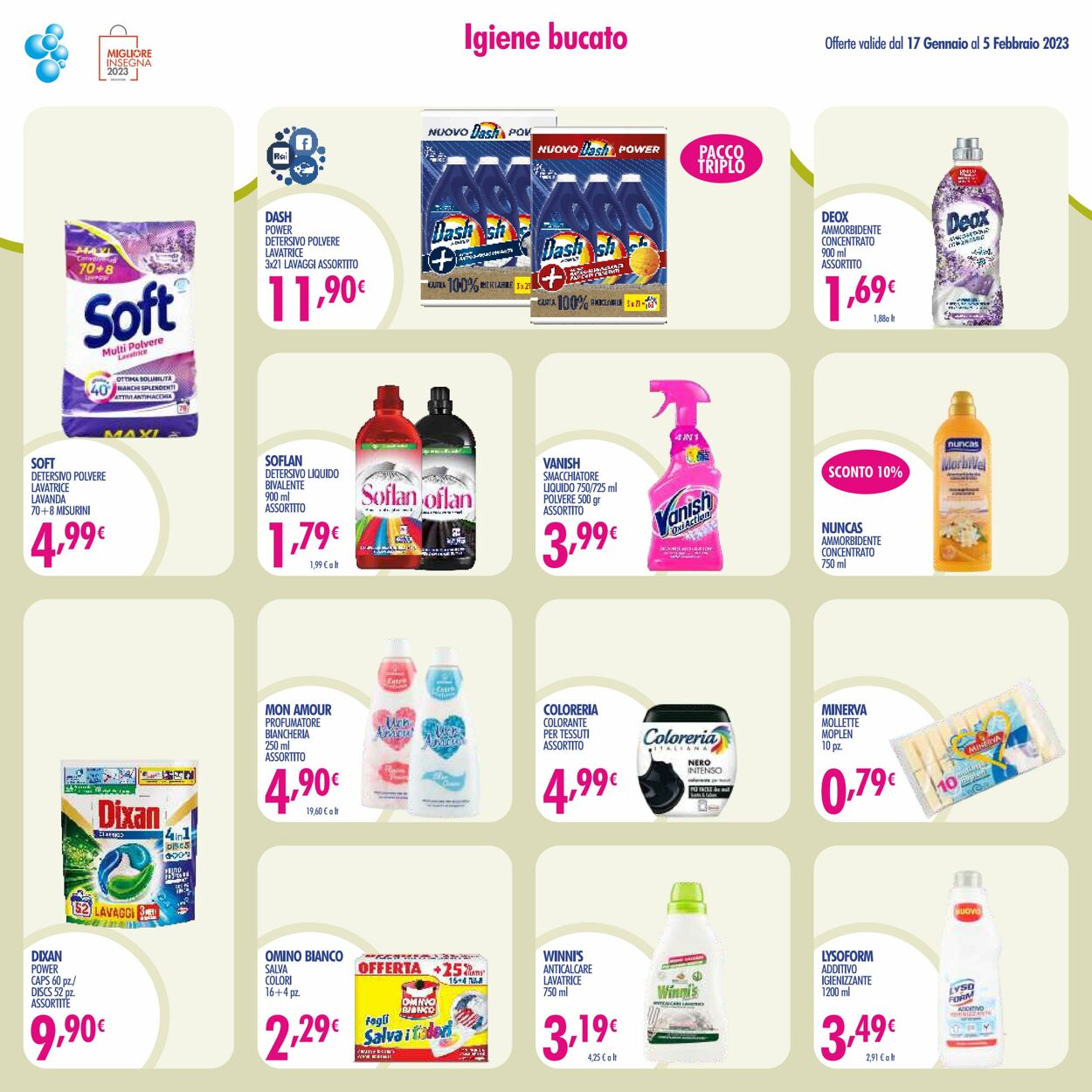 Volantino Acqua e sapone 17.01.2023 - 05.02.2023