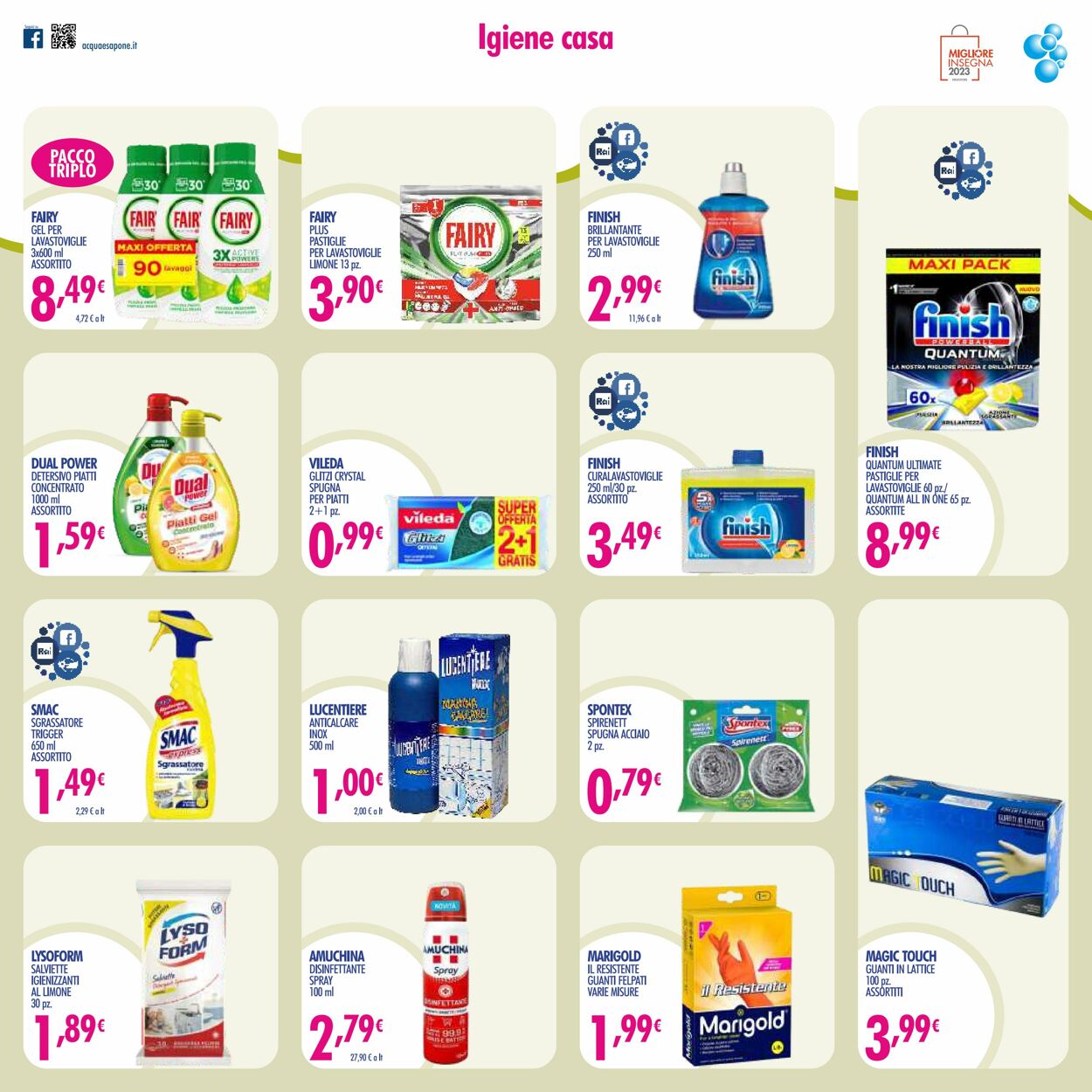 Volantino Acqua e sapone 17.01.2023 - 05.02.2023