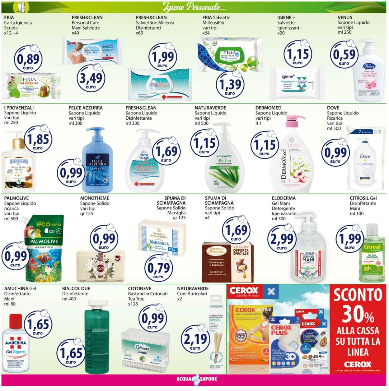 Volantino Acqua e sapone 10.10.2022 - 23.10.2022