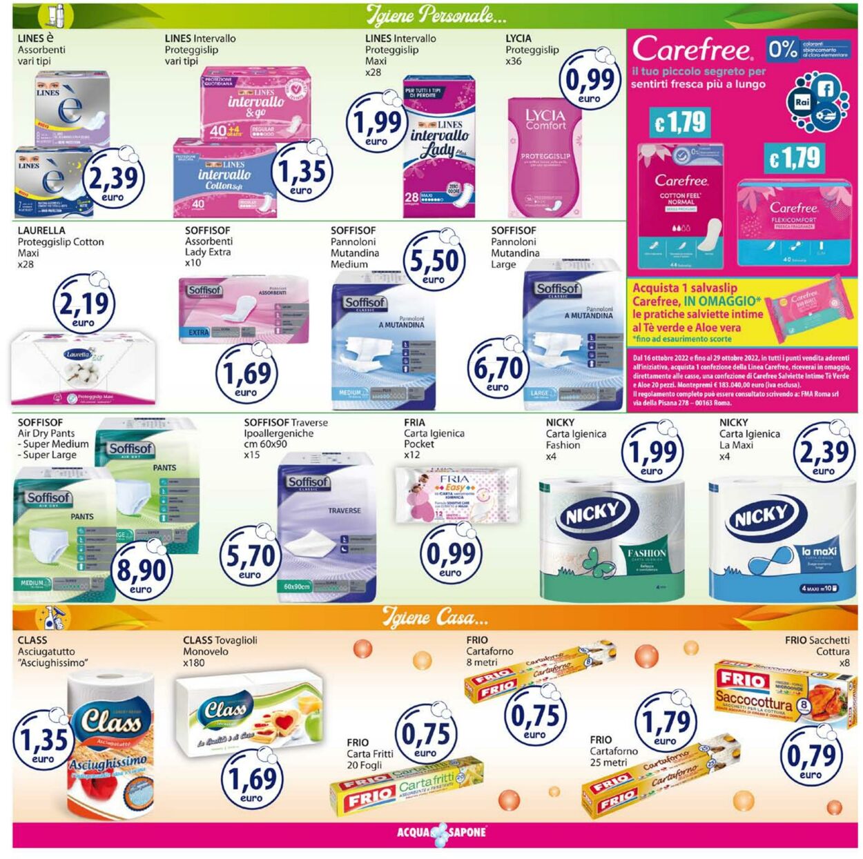 Volantino Acqua e sapone 24.10.2022 - 06.11.2022