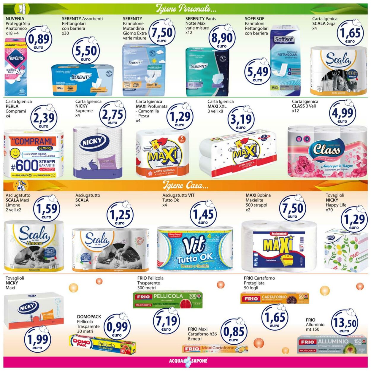 Volantino Acqua e sapone 21.11.2022 - 04.12.2022