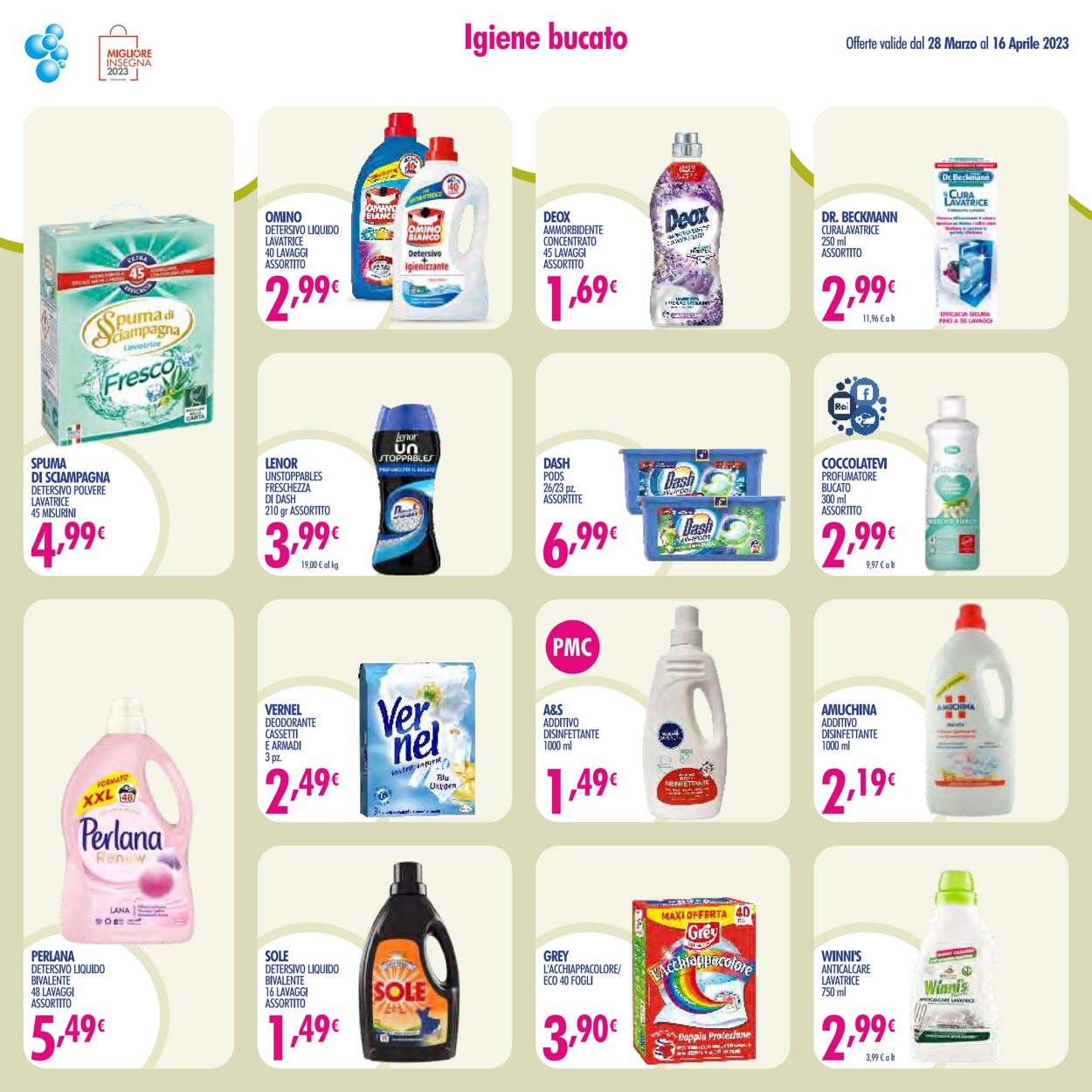 Volantino Acqua e sapone 28.03.2023 - 16.04.2023