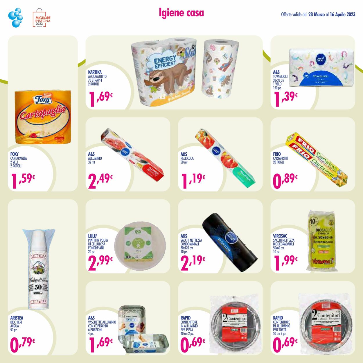 Volantino Acqua e sapone 28.03.2023 - 16.04.2023