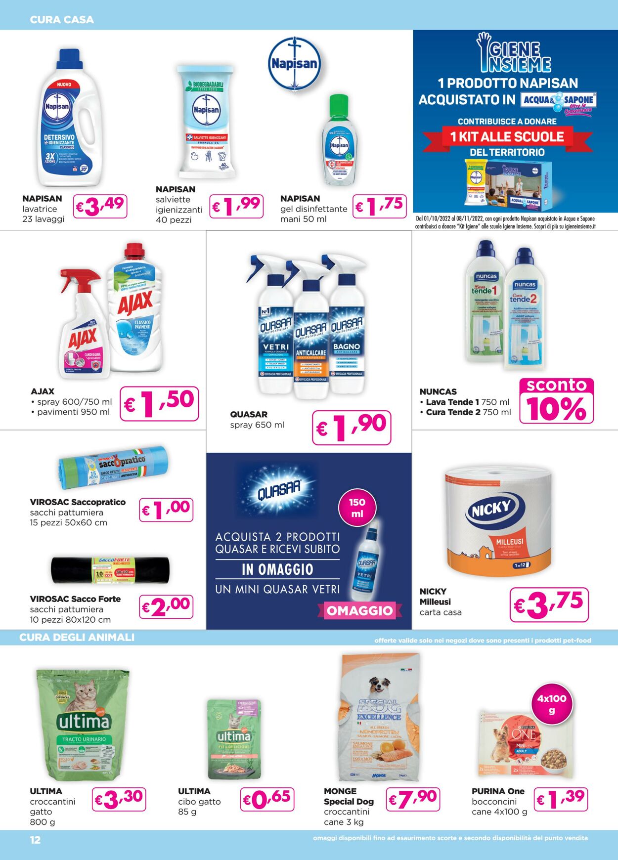 Volantino Acqua e sapone 20.10.2022 - 08.11.2022