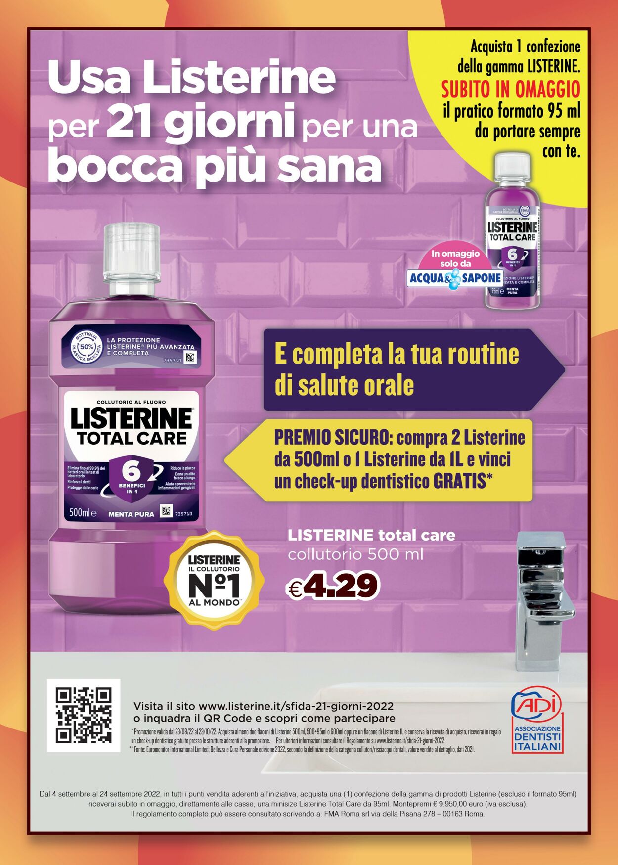 Volantino Acqua e sapone 04.09.2022 - 24.09.2022