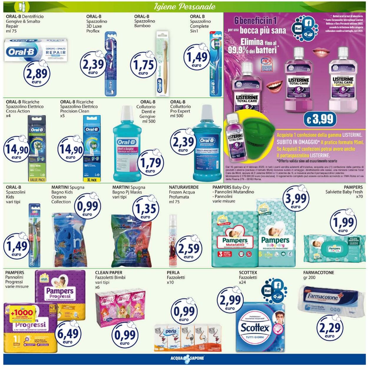 Volantino Acqua e sapone 16.01.2023 - 29.01.2023