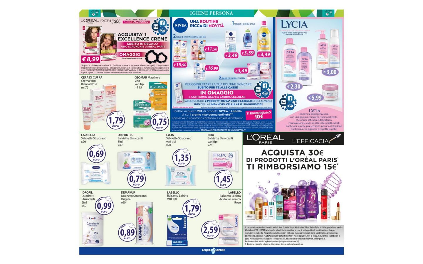 Volantino Acqua e sapone 09.02.2026 - 22.02.2026