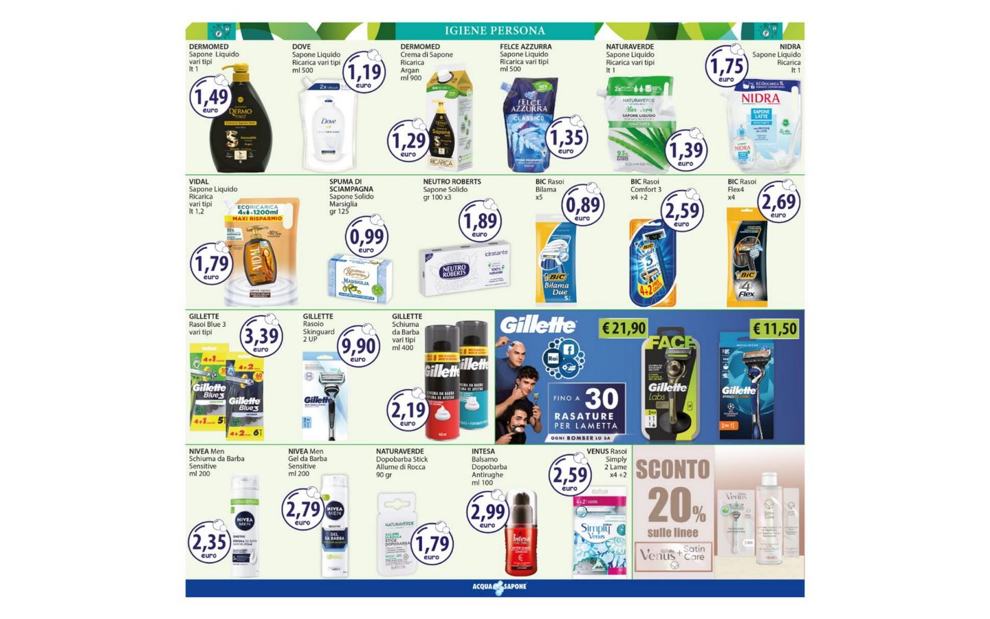 Volantino Acqua e sapone 23.02.2026 - 08.03.2026