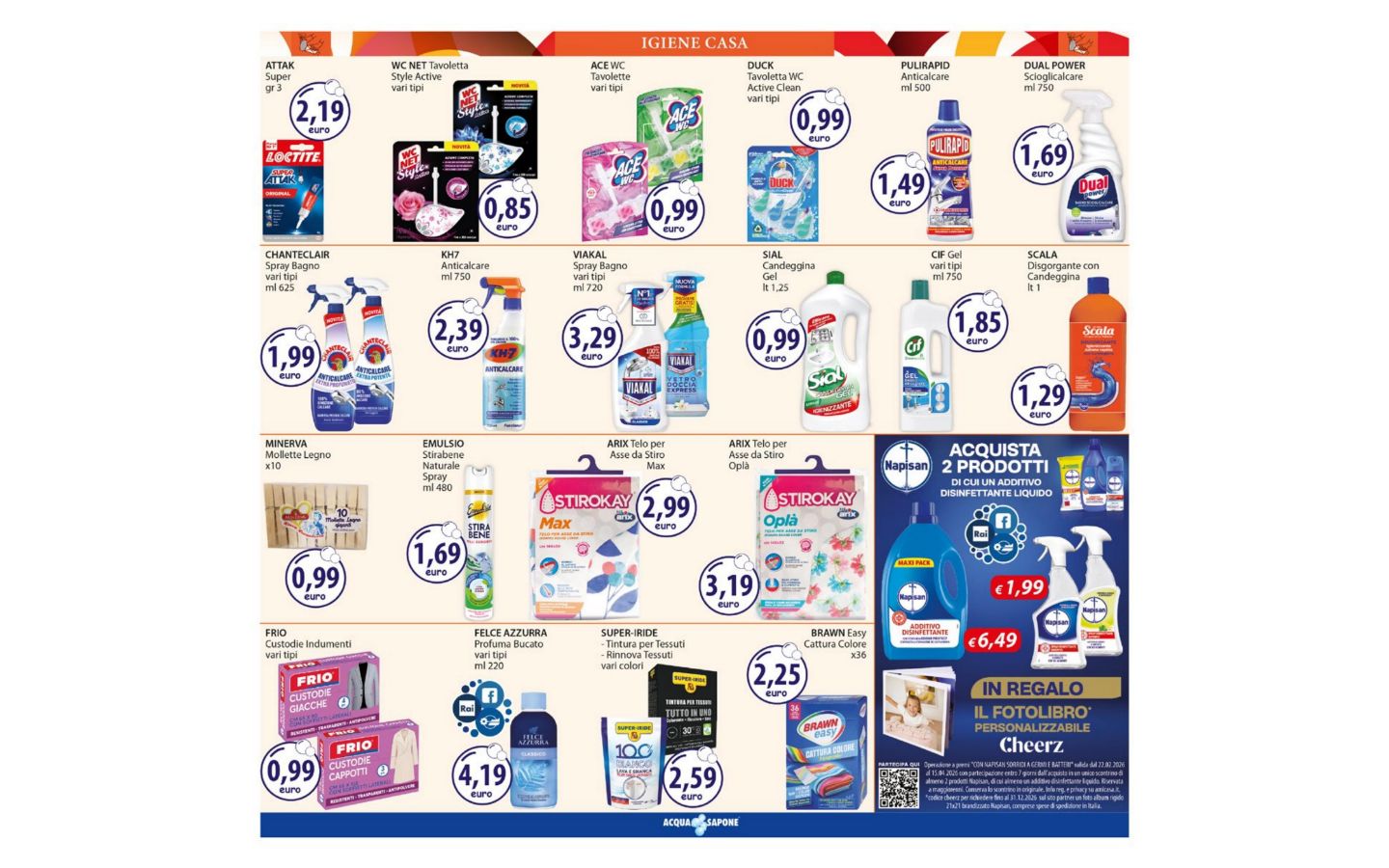Volantino Acqua e sapone 23.02.2026 - 08.03.2026