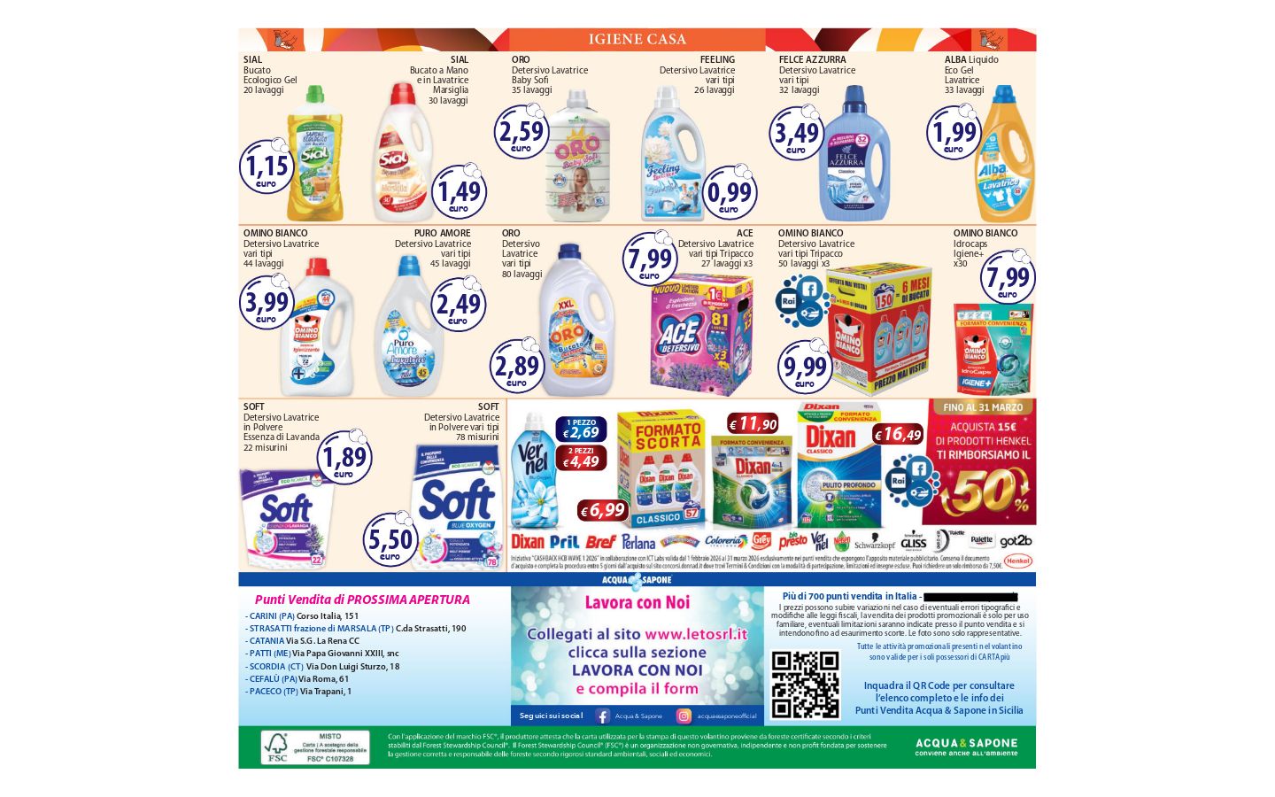 Volantino Acqua e sapone 06.03.2026 - 14.03.2026